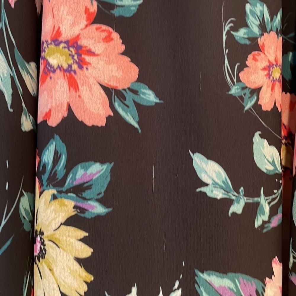 YUMI Kim Wild rose black midnight love shirt sleeve dress - Picture 3 of 16